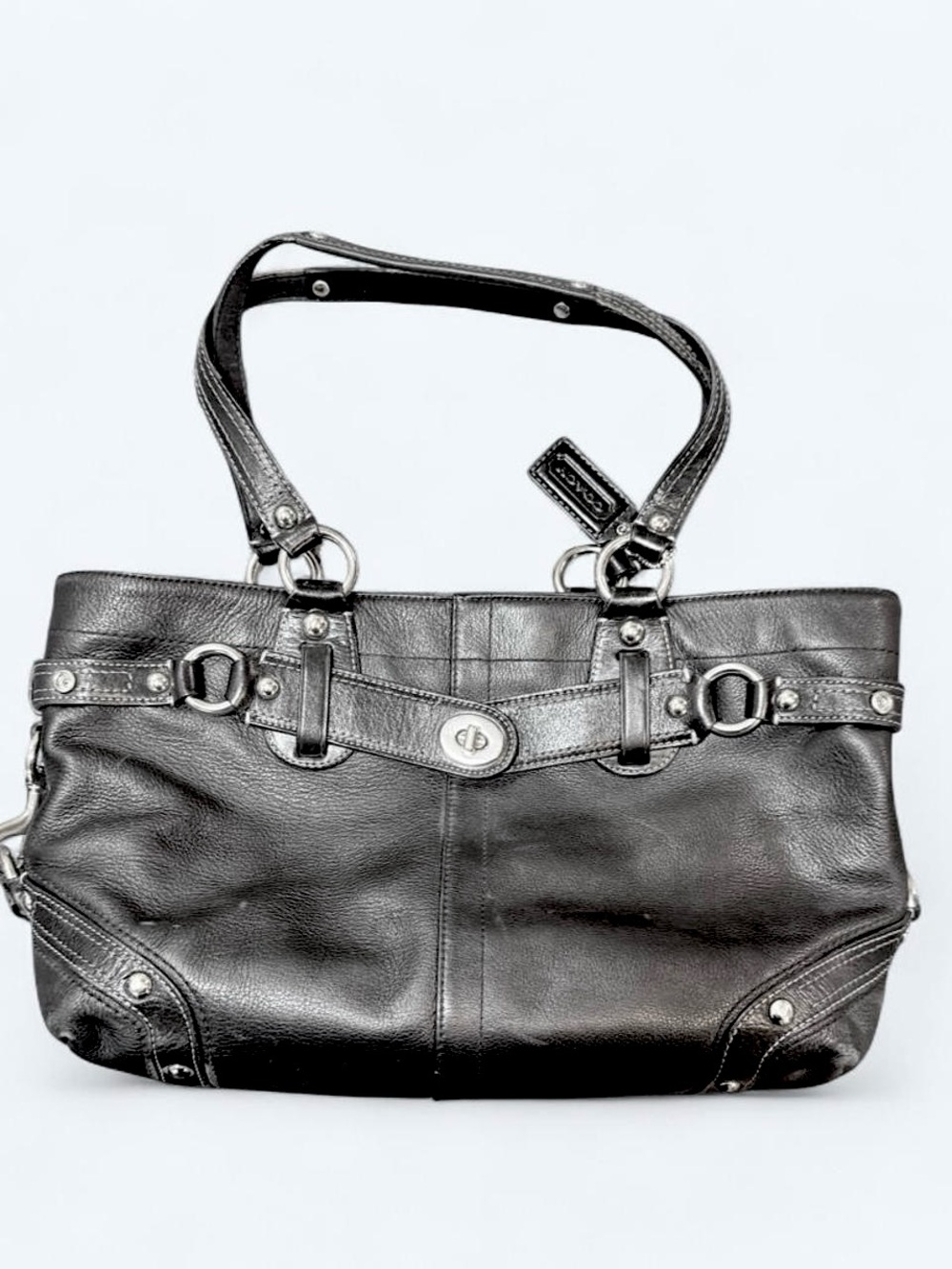 Coach Carly Leather Carryall Satchel/Tote